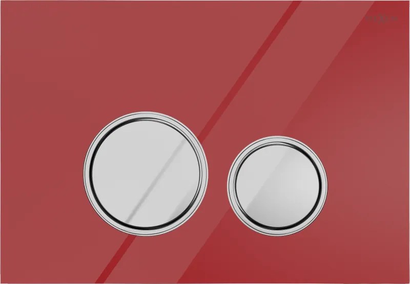 Mexen Fenix 06 öblítő gomb, piros - 600627