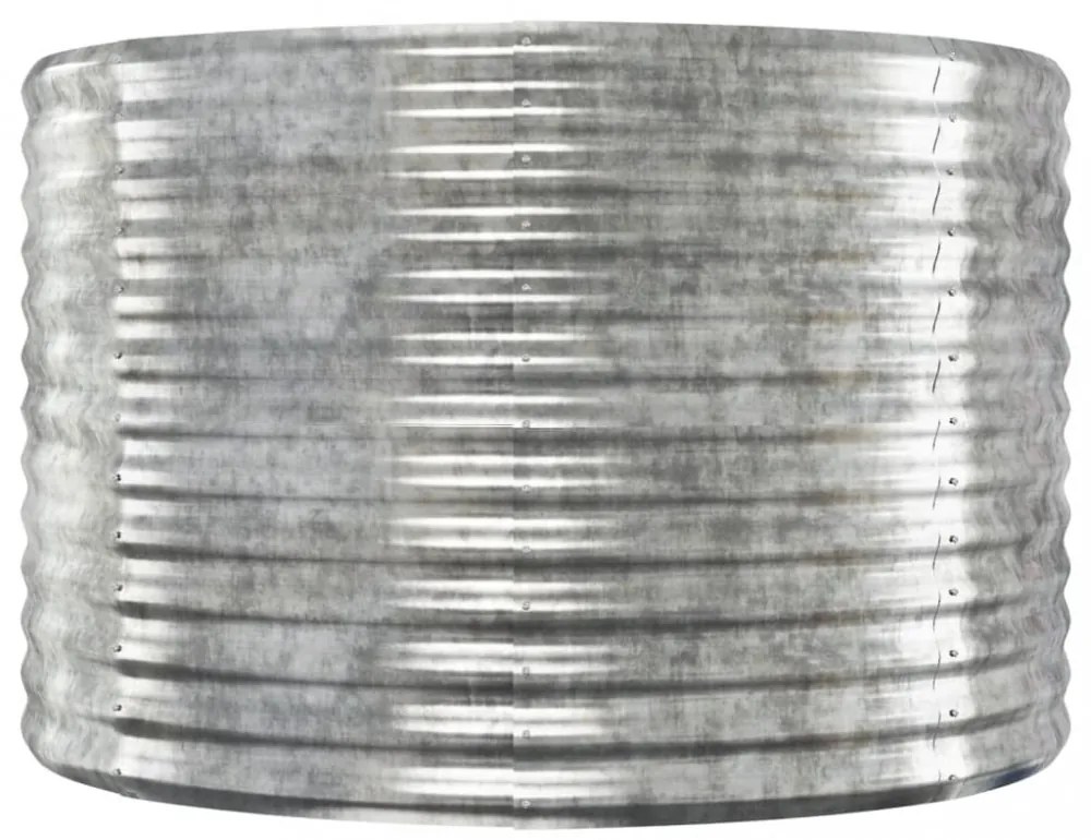 ezüstszínű horganyzott acél kerti magaságyás 322x100x68 cm