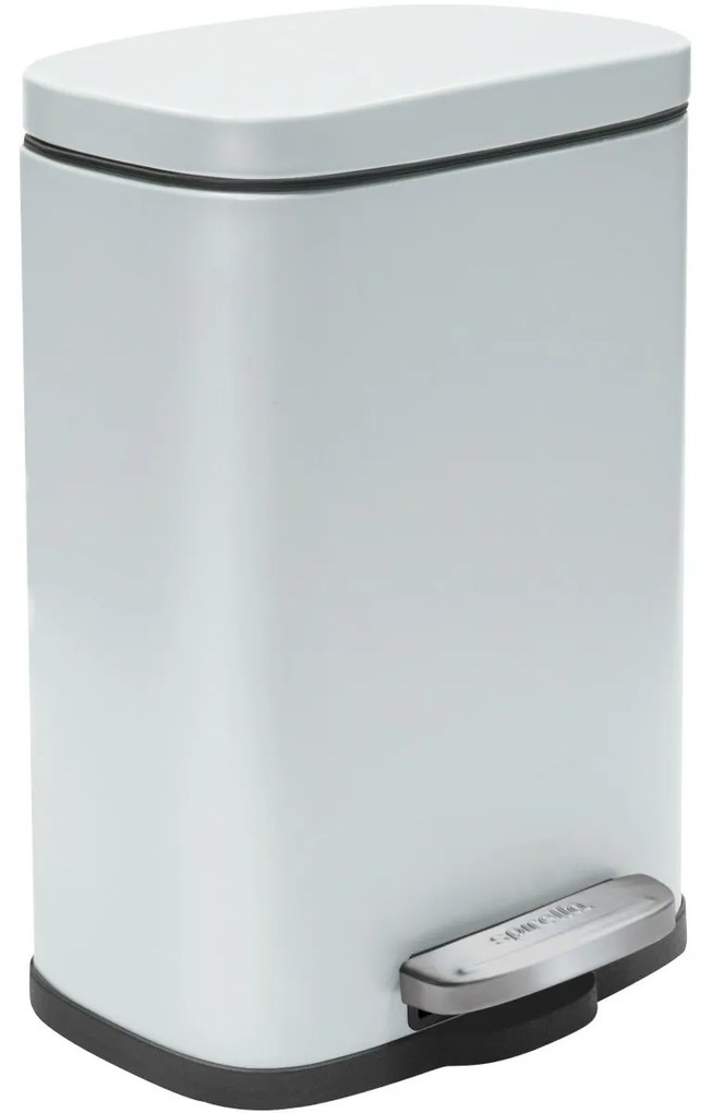 Spirella Pedálos szemetes soft-close Akira 12 l, matt fehér, 12 l