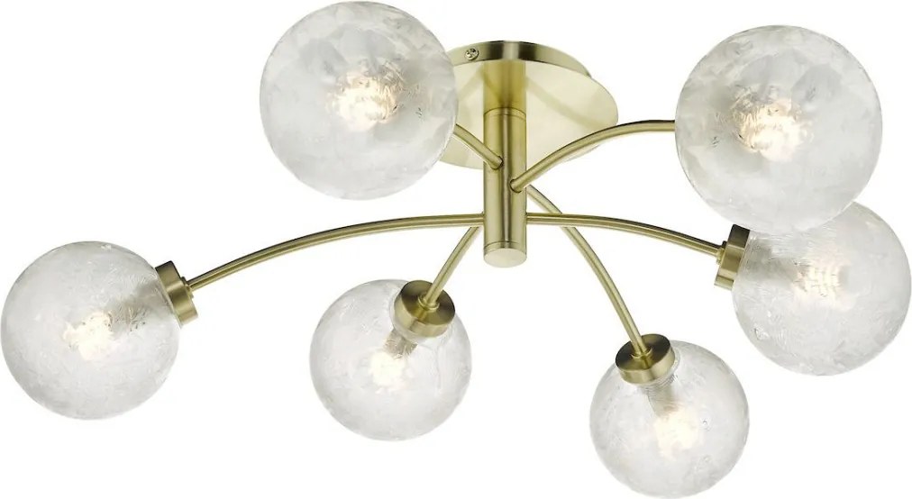 Dar Lighting AVARI AVA6441 Plafonlámpa 6x25W/G9