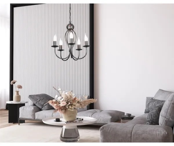 Csillár láncon ARTHUR 5xE14/40W/230V