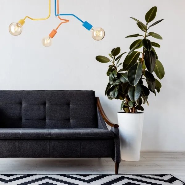 Felületre szerelhető csillár  MATYLDA 3xE27/60W/230V színes