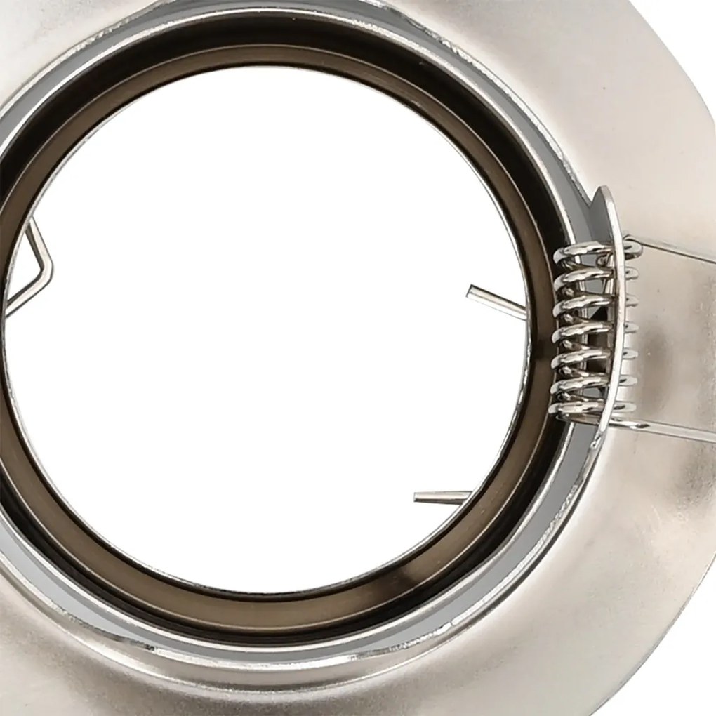 Beépíthető Spotlámpák 24 db Kerek GU10 Ezüst Ø90 mm Acél