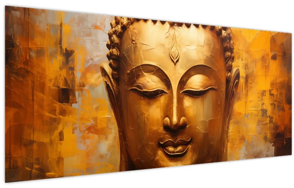 Kép - Buddha, olajfestmény (120x50 cm)