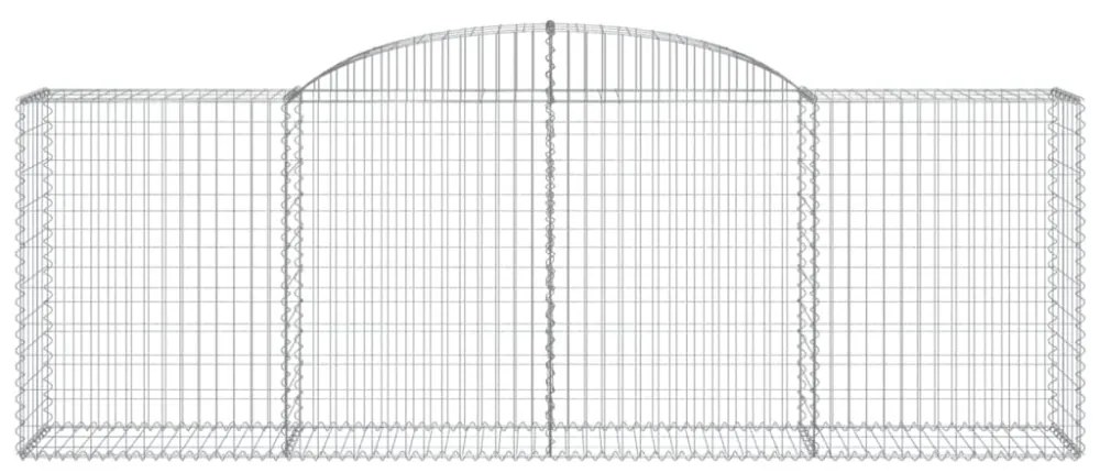 11 db íves horganyzott vas gabion kosár 300 x 50 x 100/120 cm