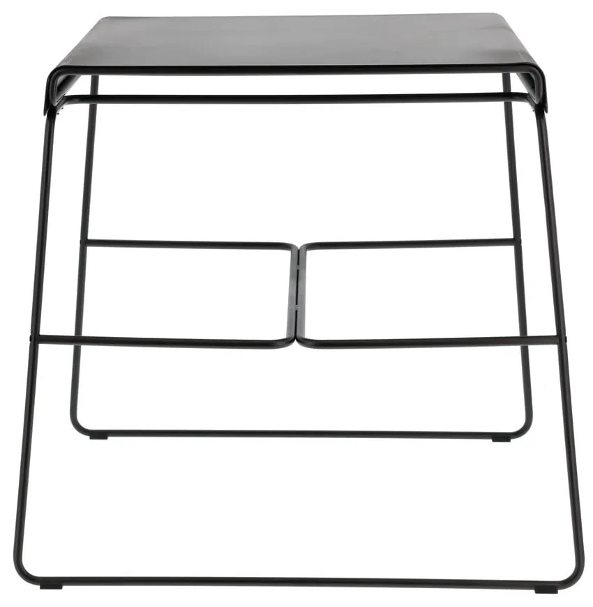 Fekete fém étkezőasztal 58x75 cm A-Café – Zone