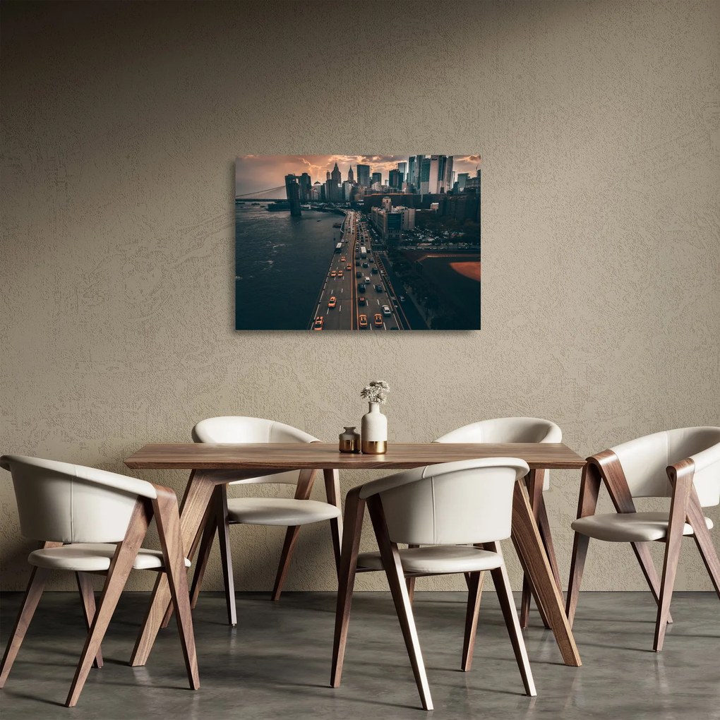 Manhattan képe (üvegen) (70x50 cm)