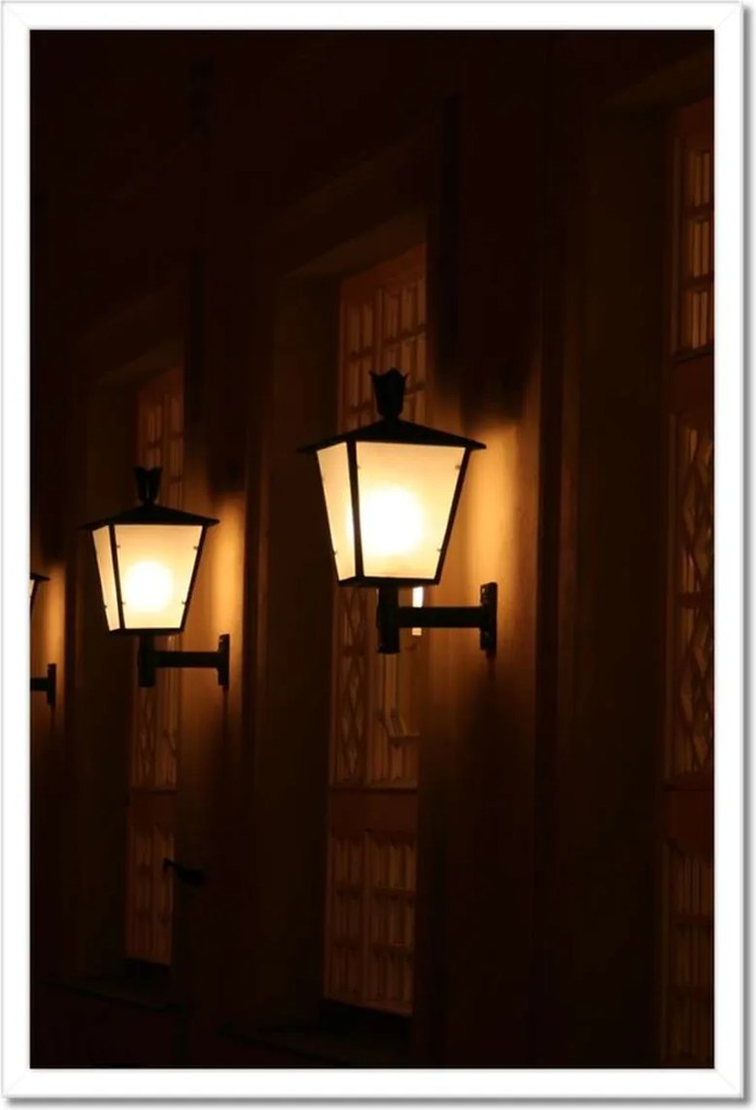 Poszterek keretben 40x60 Utcai lámpák