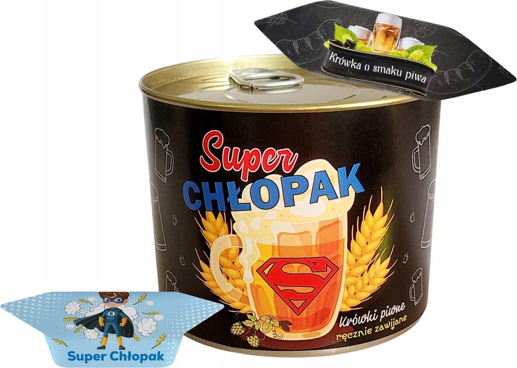 Sörös Doboz Fiúk napja Szuper Fiú Ajándék Valentin nap