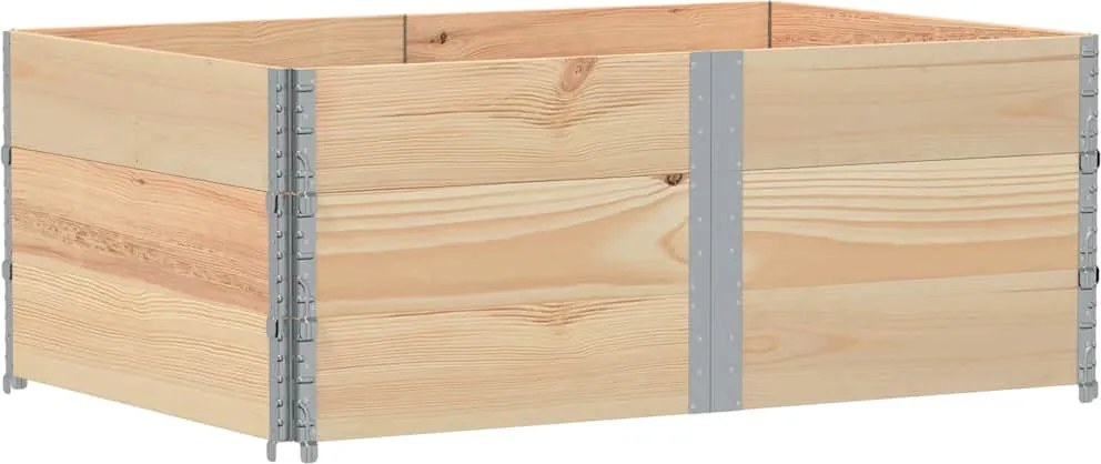 vidaXL tömör fenyőfa kerti virágláda 150 x 00 cm