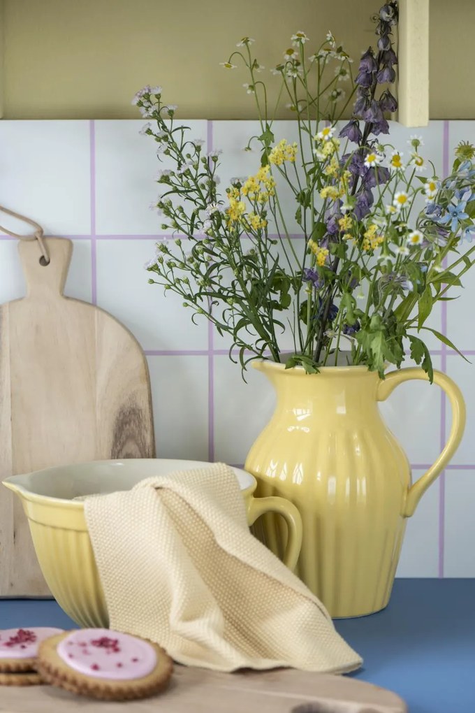 Sárga kerámia tésztástál MYNTE LEMONADE