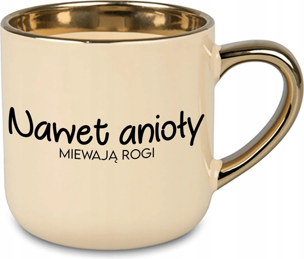 Bögre Nagy Krém Angyalok Szarvakkal Ajándék Férj Felesége Házasság