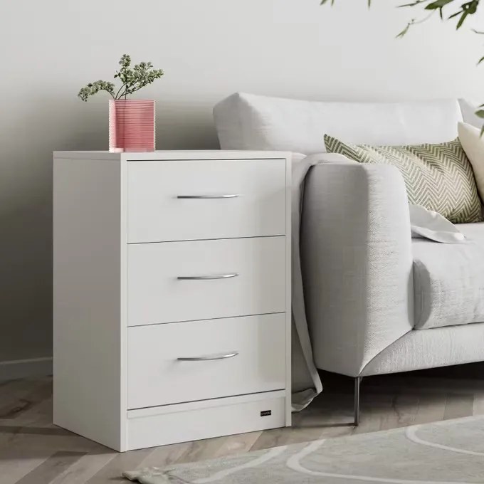Casaria® 2 darabos Eloise éjjeliszekrény szett 54x39x28 cm - fehér