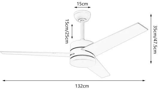 Immax NEO 07284L - LED+CCT dimmelhető mennyezeti ventilátor VARIABLE 24W/230V Wi‑Fi Tuya + távirányító