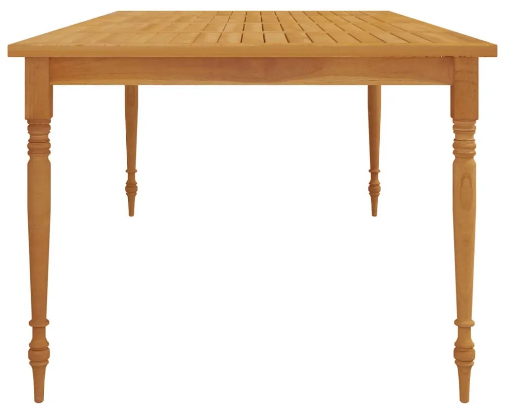 tömör tíkfa Batavia asztal 200 x 100 x 75 cm