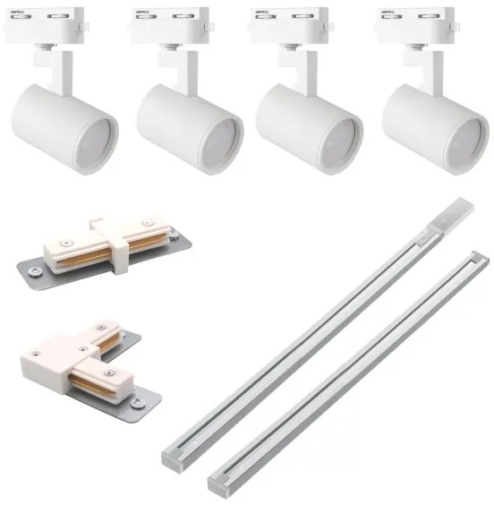 Spotlámpa sínrendszerhez LYNX 4xGU10/10W/230V fehér