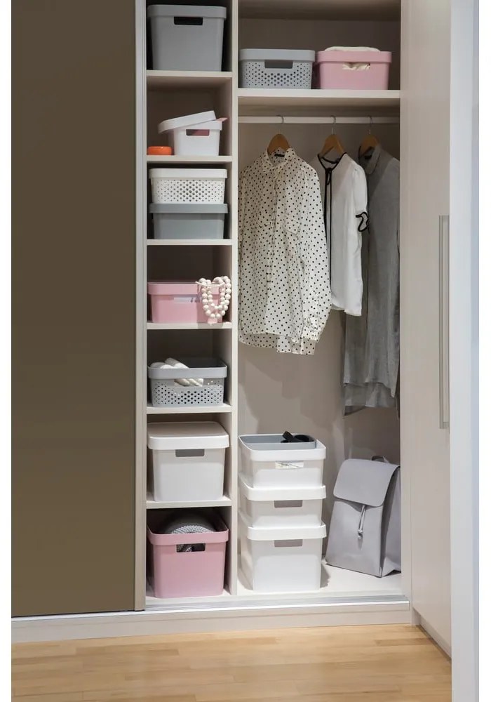 Simpla Lungo Holes fehér tárolódoboz - Curver