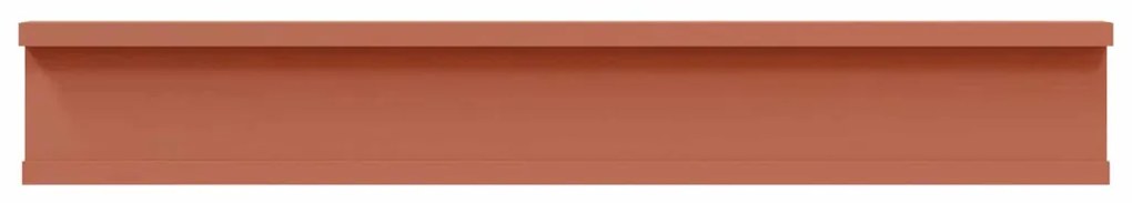 Falpolc polcokkal tárolóval 4 pcs Piros 60 x 9 x 3 cm Faanyag