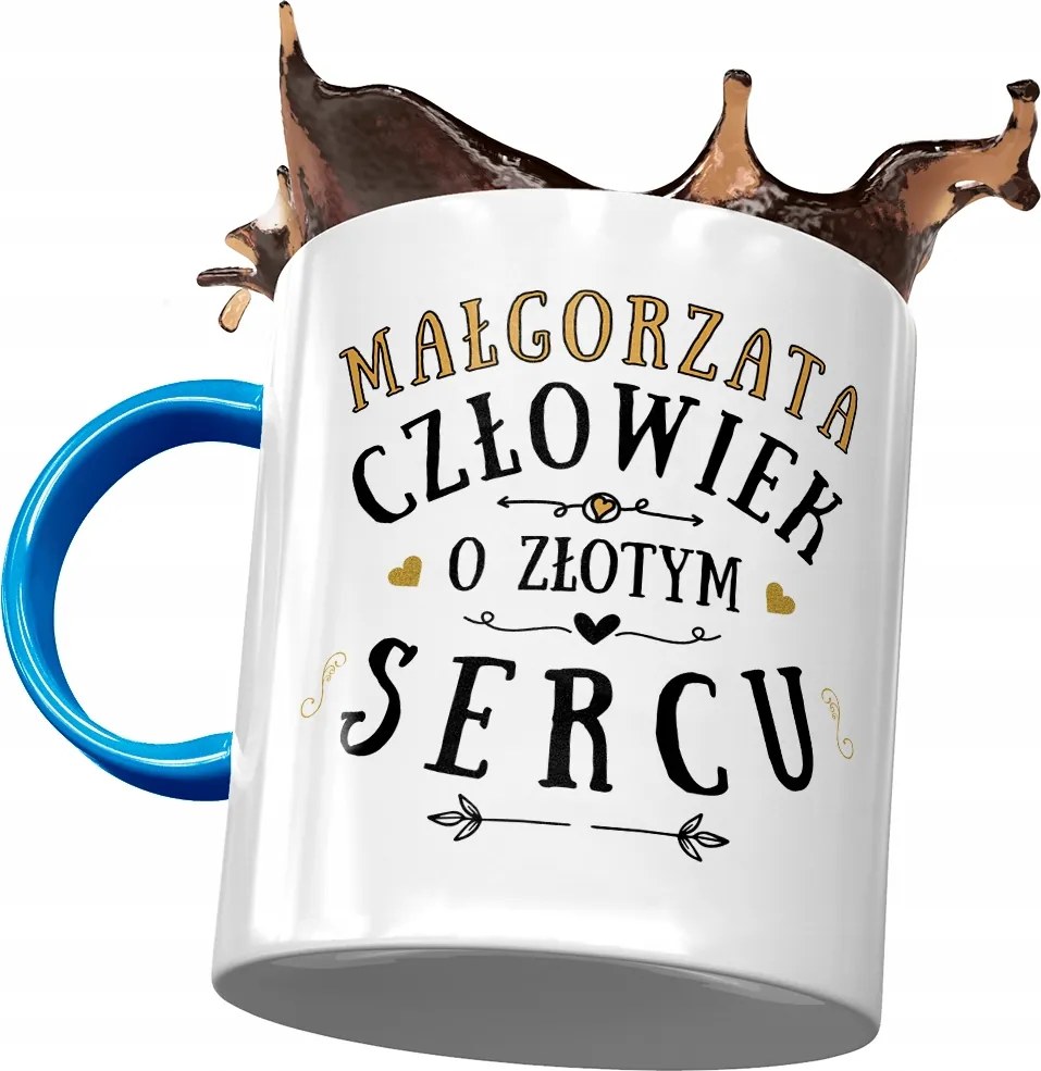 Kék Bögre Margit Barátnőknek Ajándék Nyomtatott Fotóval