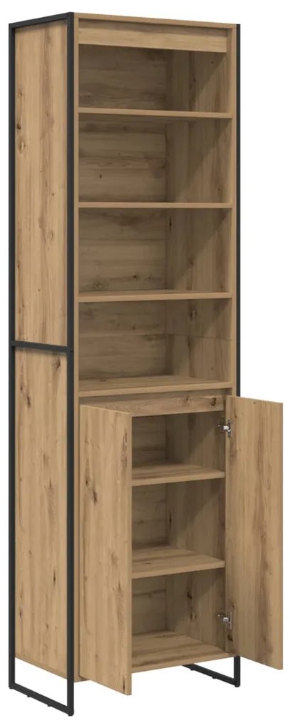 Magas szekrények 2 pcs Művészi tölgy 60 x 36 x 300 cm Faanyag