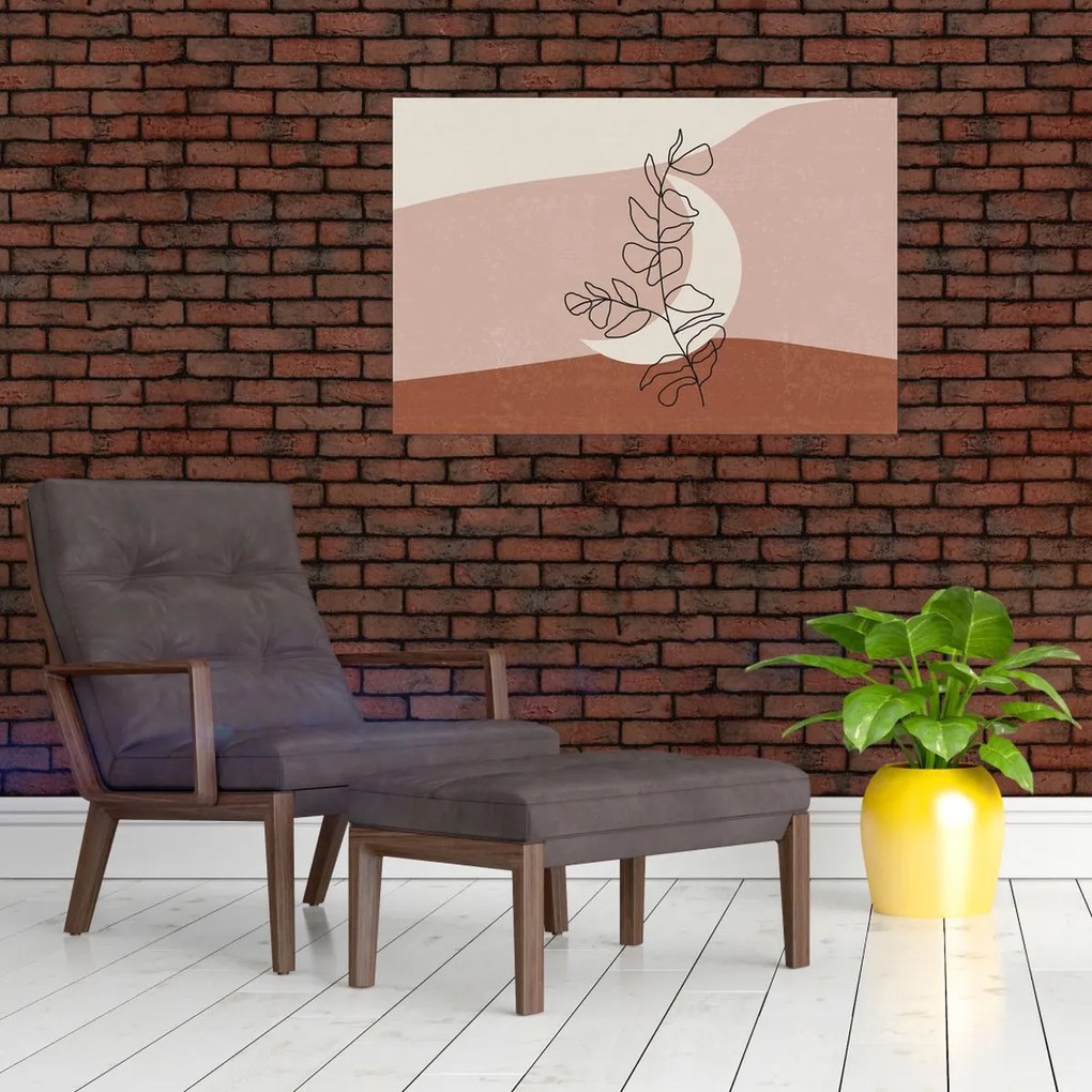Kép - Boho levelek N⁰2 (90x60 cm)