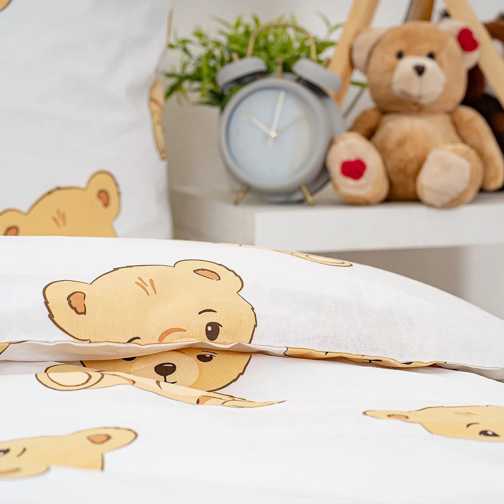 4Home Teddies pamut ágyneműhuzat, 140 x 200 cm, 70 x 90 cm, 140 x 200 cm, 70 x 90 cm