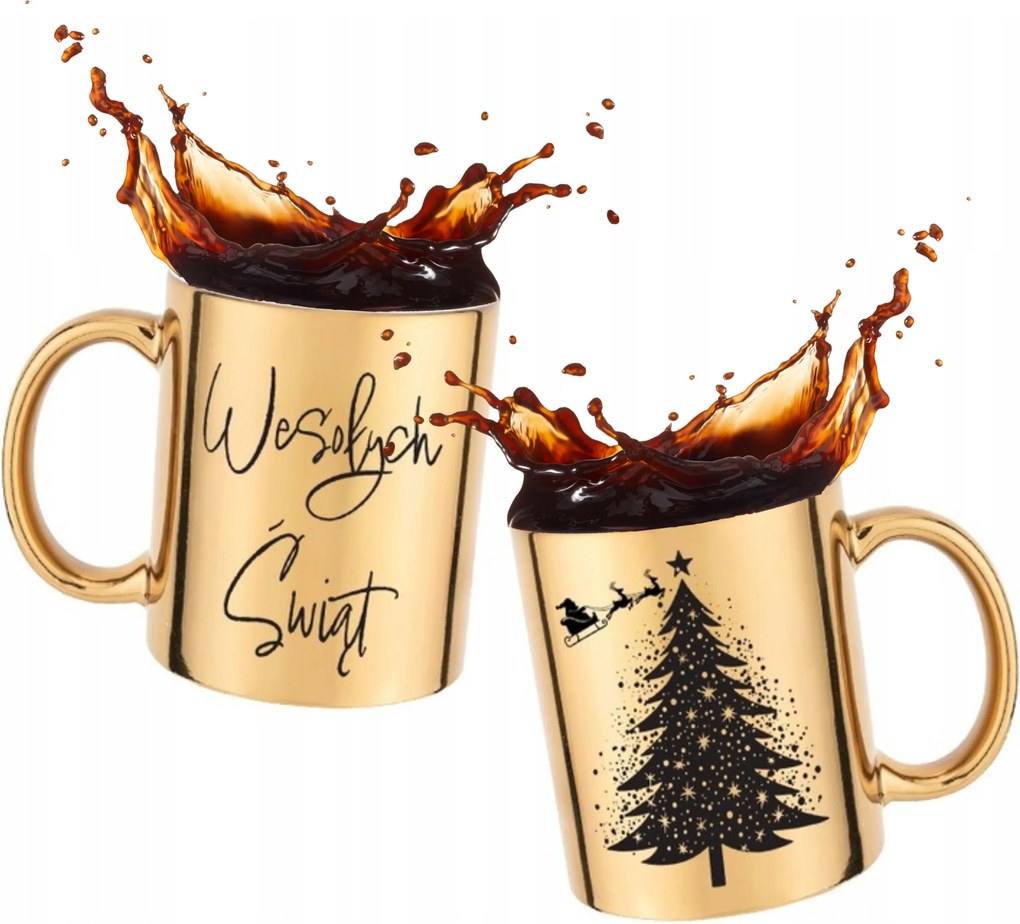 Bögre Boldog Karácsonyt Arany Kerámia Karácsonyi Ajándék