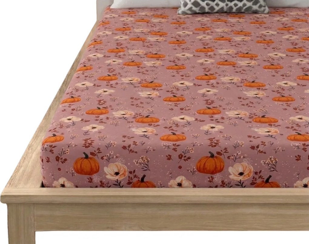 Mikroszálas lepedő PUMPKINS ROSAVIE rózsaszín 90x200 cm