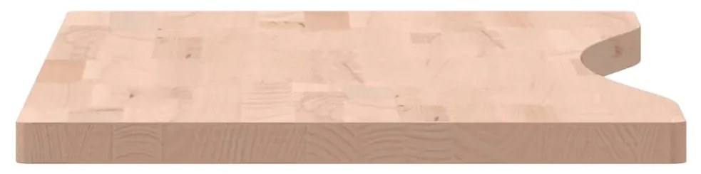tömör bükkfa íróasztallap 80 x (36-40) x 2,5 cm