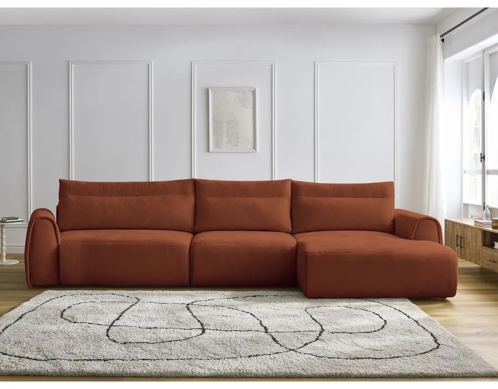 Narancssárga sarokkanapé Aden – Bobochic Paris