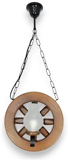 Brilagi - Csillár láncon ROATA 2xE14/40W/230V bükkfa/dió