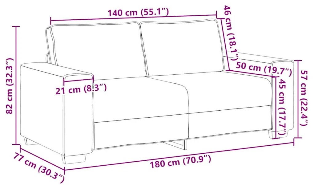 felhőszürke sötétszürke szövetkanapé 140 cm