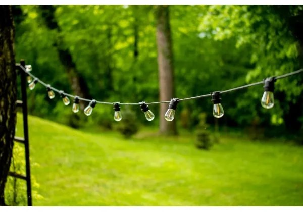 Kültéri dekoratív fénylánc MIMOSA 20xE27/1,3W/230V IP44 10m