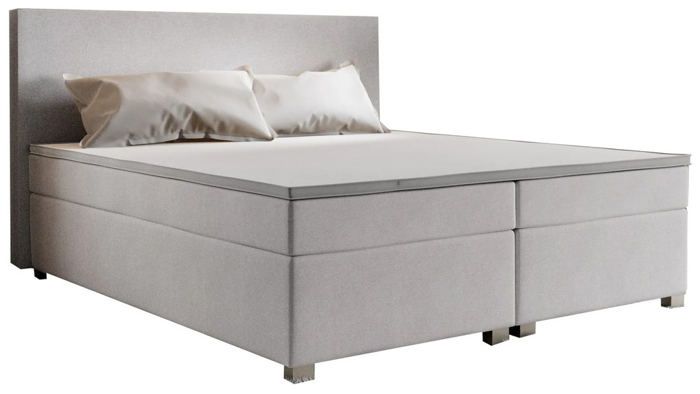 Franciaágy Boxspring 180 cm Simon Comfort (bézs) (matraccal tárolóhely nélkül). 1056332
