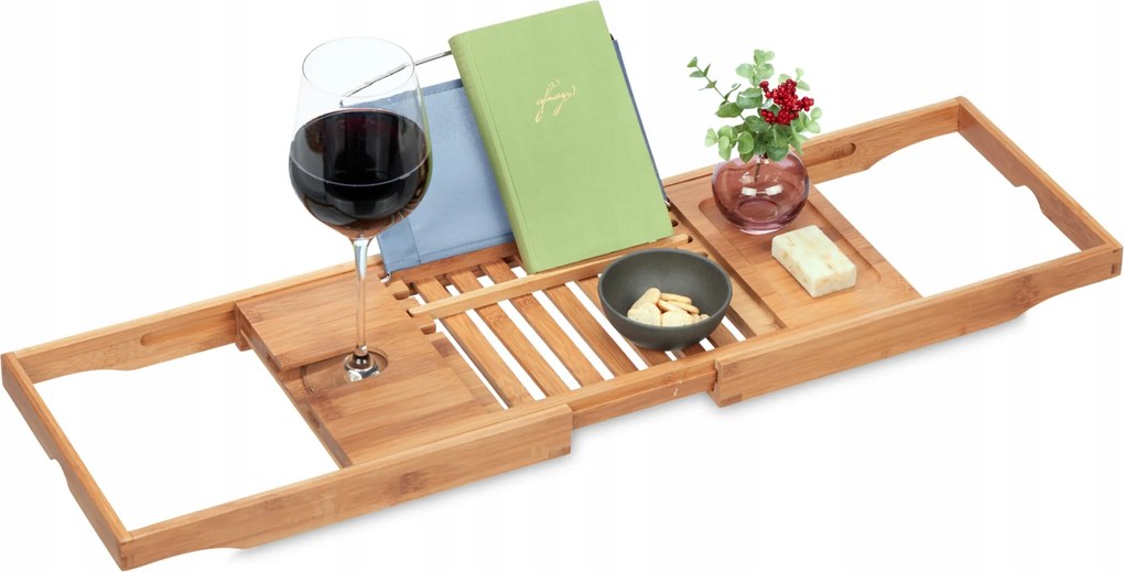 Bambusz kádtartó polc 70-105cm