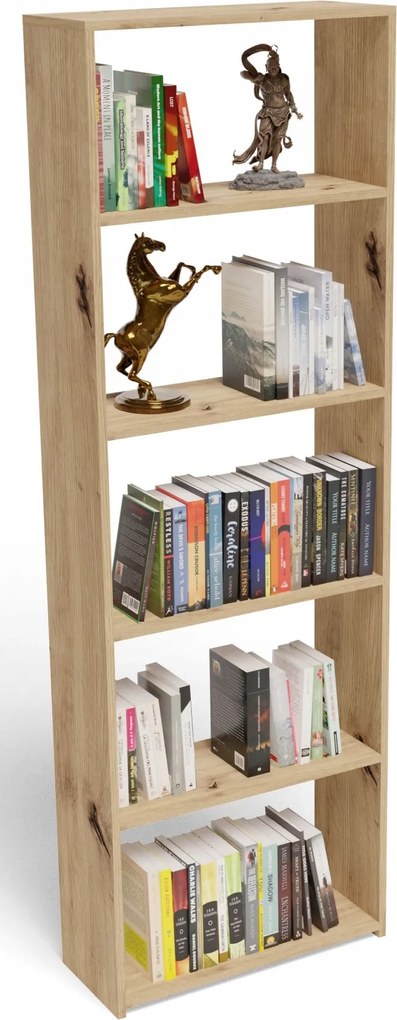 Nyitott könyvespolc 60/24 EX3 tölgy artisan könyvesszekrény