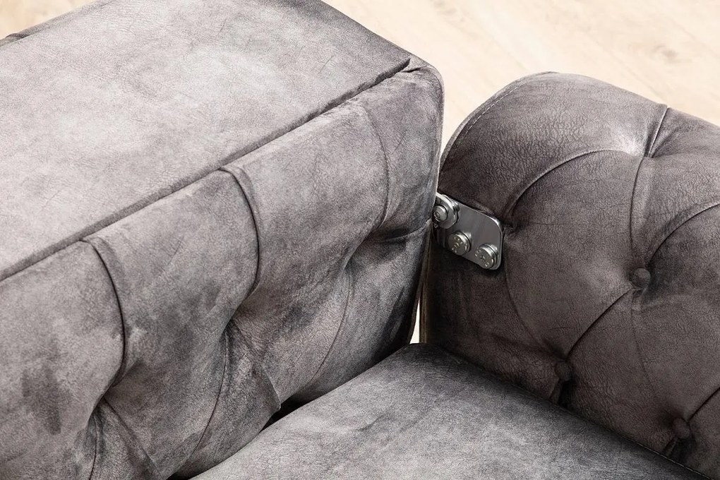 Design ágyazható kanapé Rococo 220 cm antracit