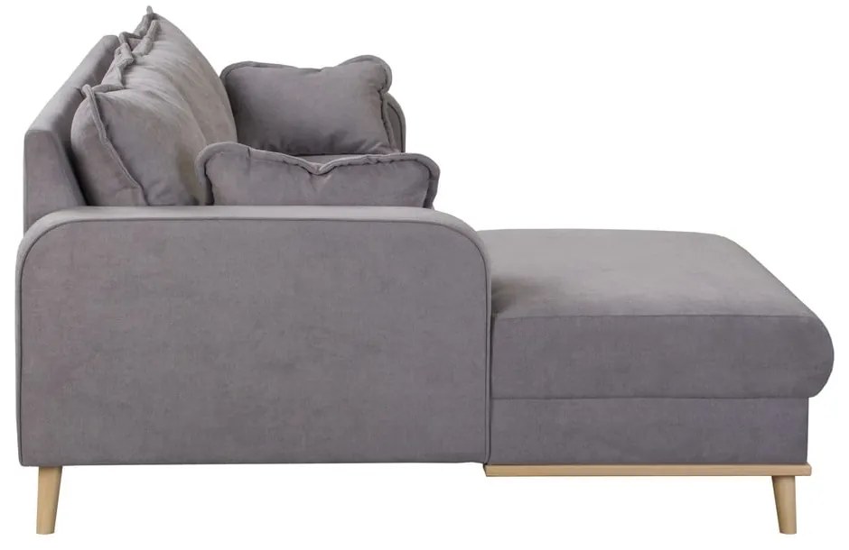 Szürke sarokkanapé (bal oldali) Beata – Ropez