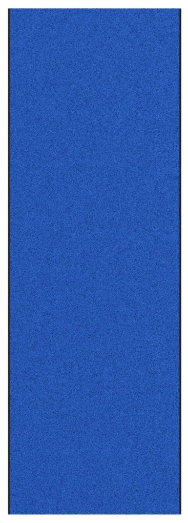 Ajtószőnyeg Kék és Fekete 120 x 350 cm Poliamid és PVC