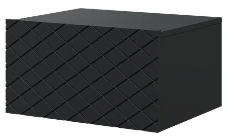 Scalia 50 1SZ éjjeliszekrény szett 2 db, falra szerelhető - matt fekete