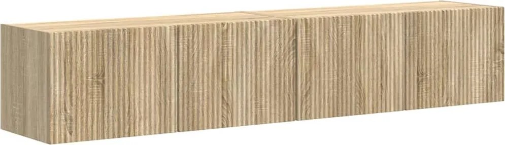 vidaXL TV Fali Szekrény 2 pcs Sonoma 60 x 31 x 29.5 cm Faanyag