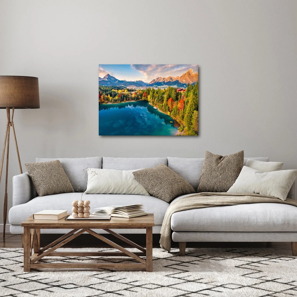 Kép - Urisee-tó, Ausztria (70x50 cm)