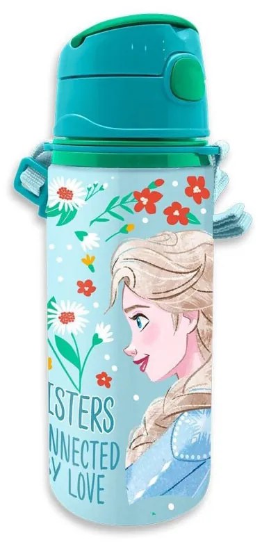 Disney Jégvarázs Enchanted alumínium szívószálas kulacs akasztóval 600 ml