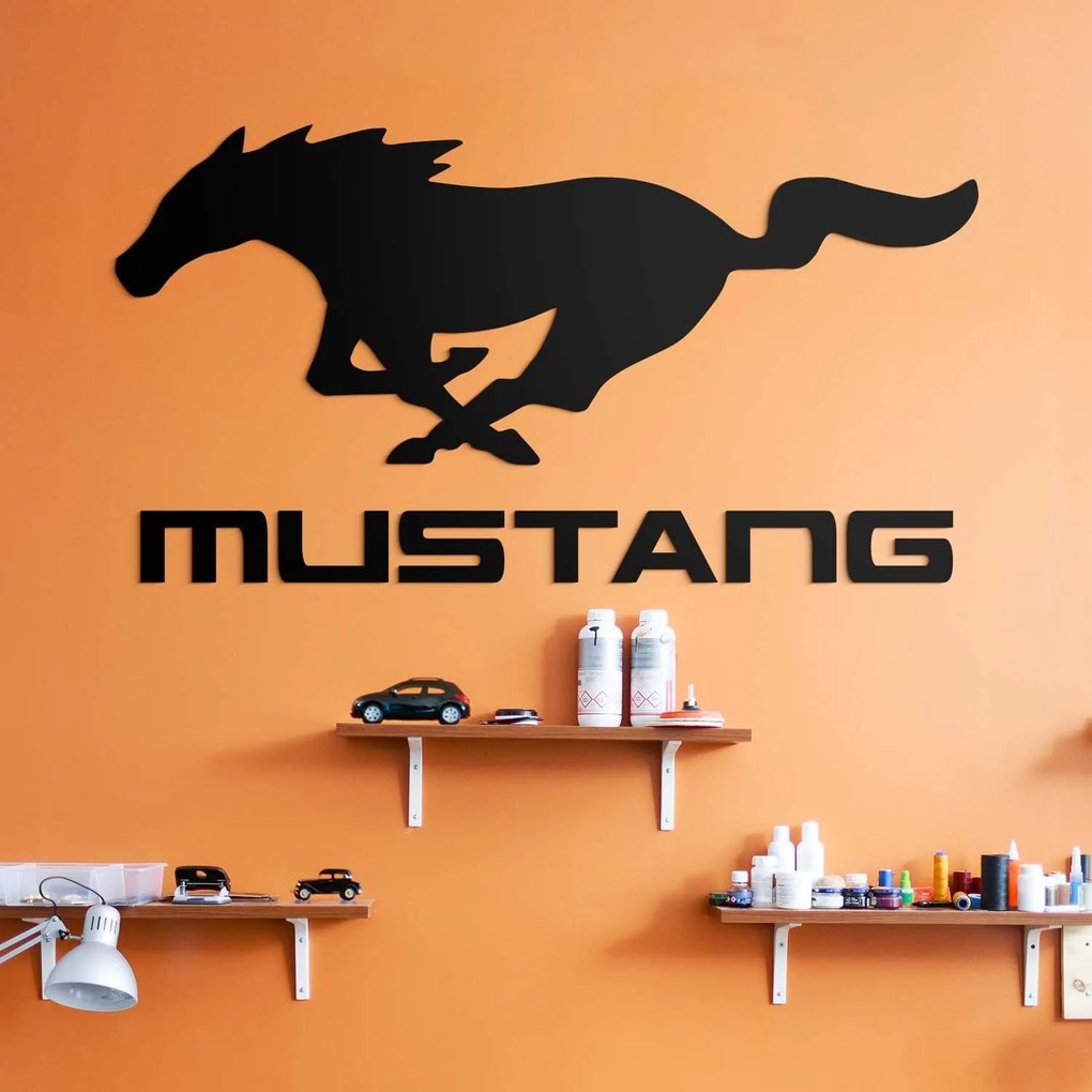 DUBLEZ | Fa autó jel - Mustang Logó | Fali kép