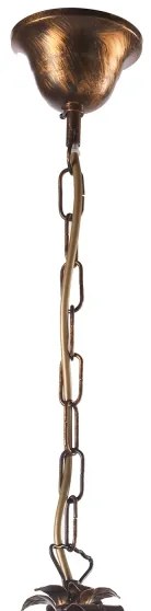 ONLI - Csillár láncon LUCREZIA 3xE14/6W/230V bronz