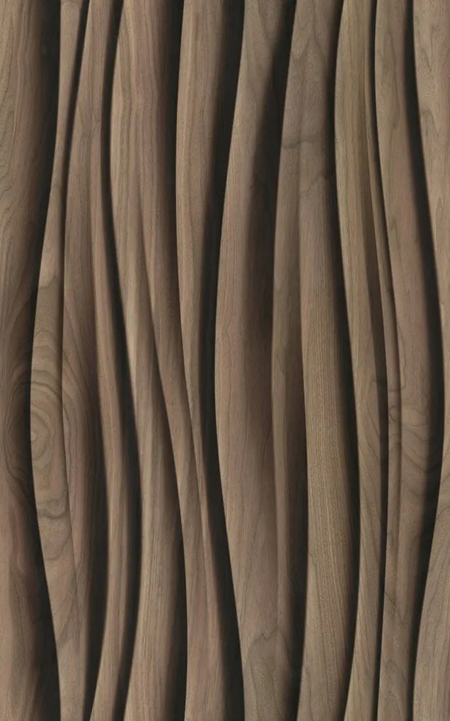 Barna Tapéta Fa Utánzat Minta 3D Hatás Mosható Tapéta