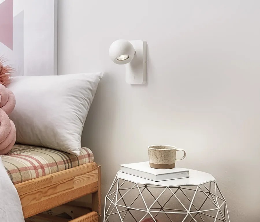RENDL SIENA fali lámpa fehér 230V LED GU10 9W