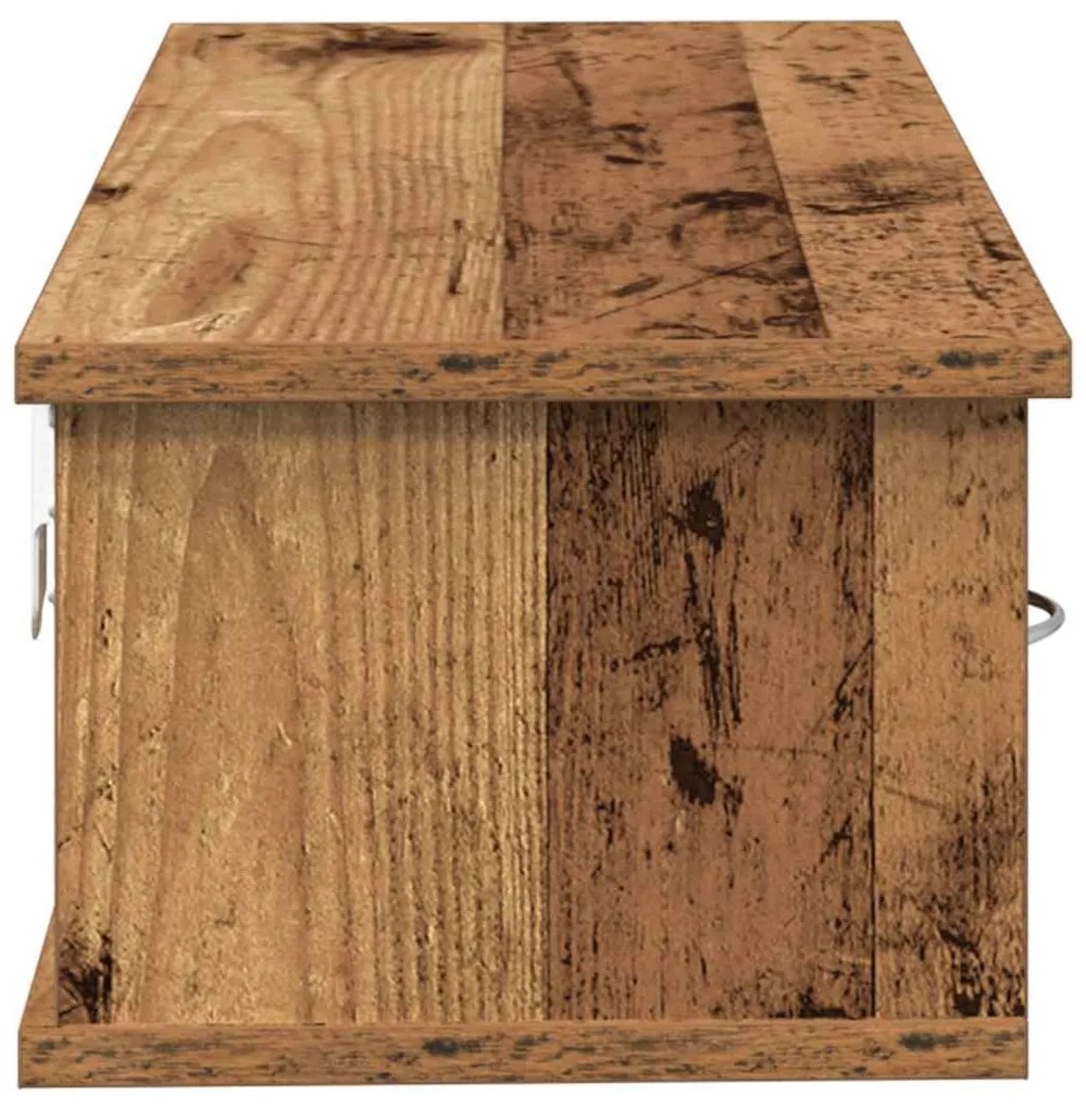 antik fa színű szerelt fa faliszekrény 60x26x18,5 cm