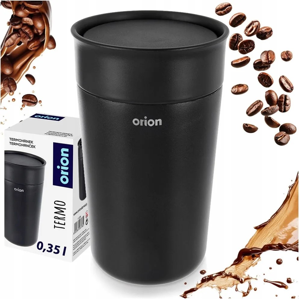 Hőálló acél bögre meleg-hideg autós italokhoz 350 ml