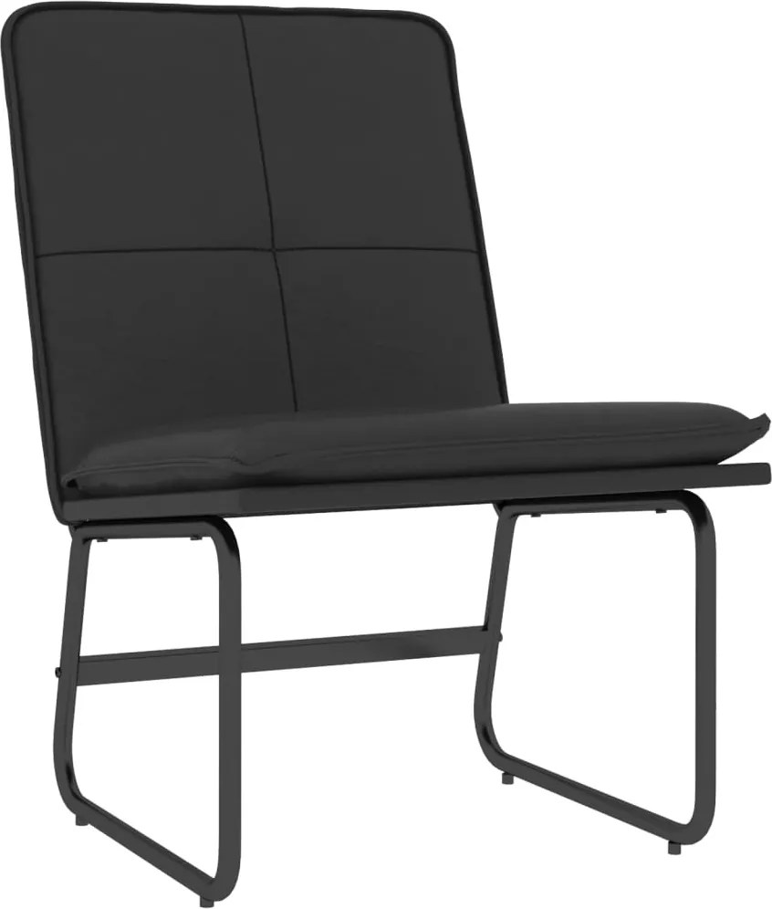 vidaXL fekete műbőr pihenőszék 54 x 75 x 76 cm
